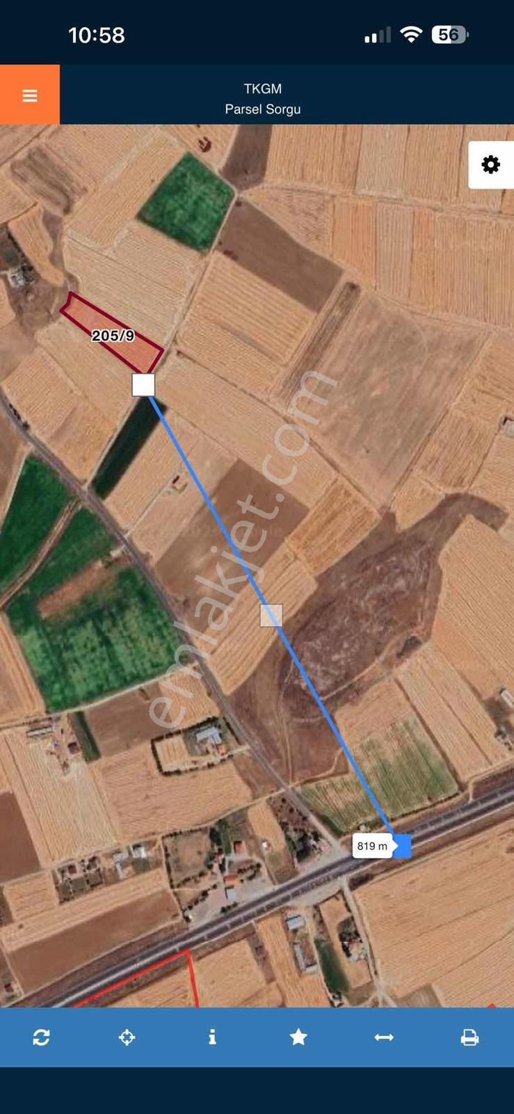 Bünyan Burhaniye'de 6850m2 Ana Yol Yakını Ev Ahır Yapımına Uygun - Görsel 9