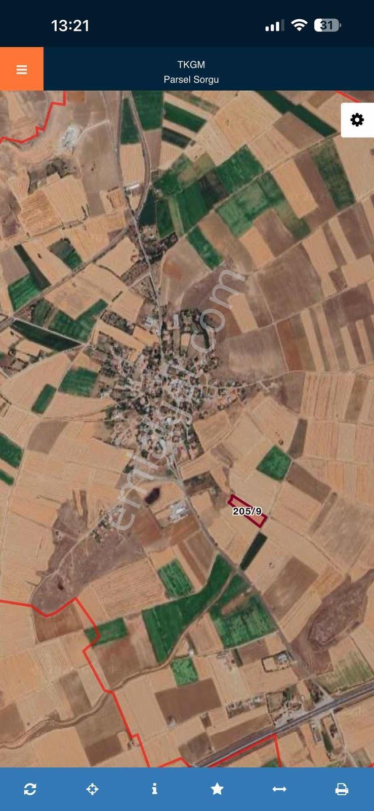 Bünyan Burhaniye'de 6850m2 Ana Yol Yakını Ev Ahır Yapımına Uygun - Görsel 6