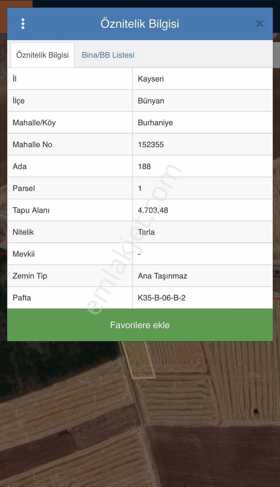 Bünyan Burhaniye'de 4700m2 Sulu Tarla Ekim Yapmaya Uyğun - Görsel 9