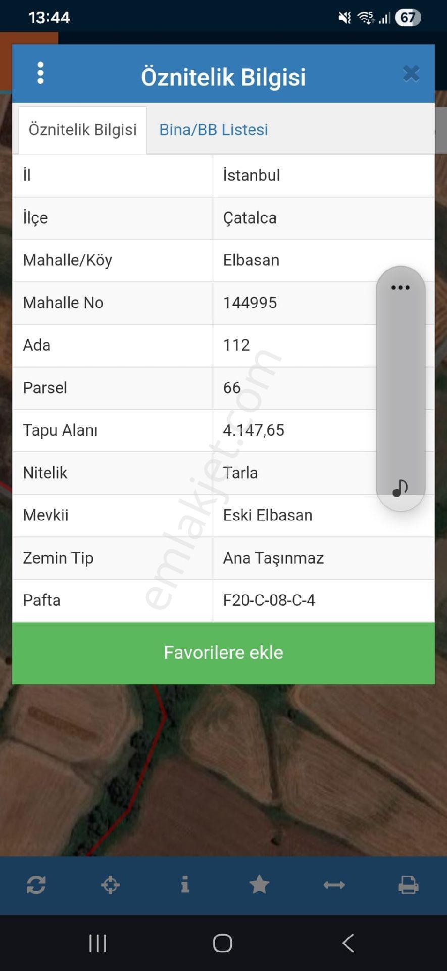 Çatalca Elbasan Köyünde Satılık 4 Dönüm Tarla (tek Tapu) - Görsel 2