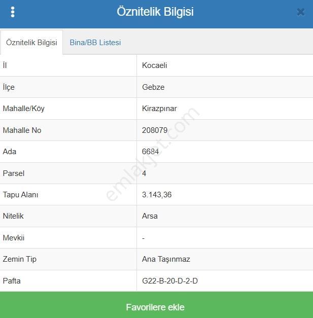 Gebze Kirazpınar Da Satılık 490 M2 Arsa - Görsel 3