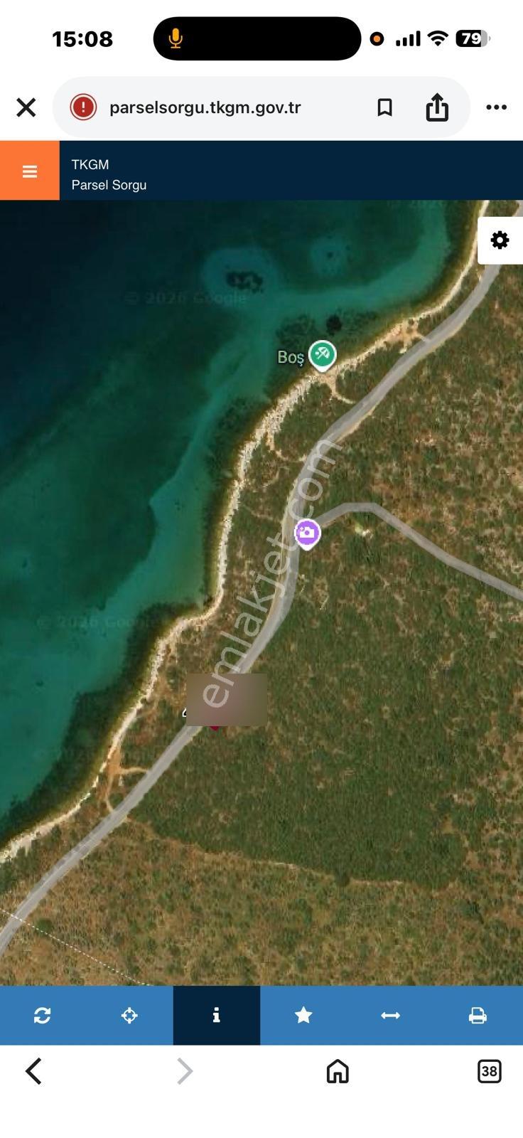 Didim Retürkten; Akbük Mahallesinde Denize Sıfır Arsa