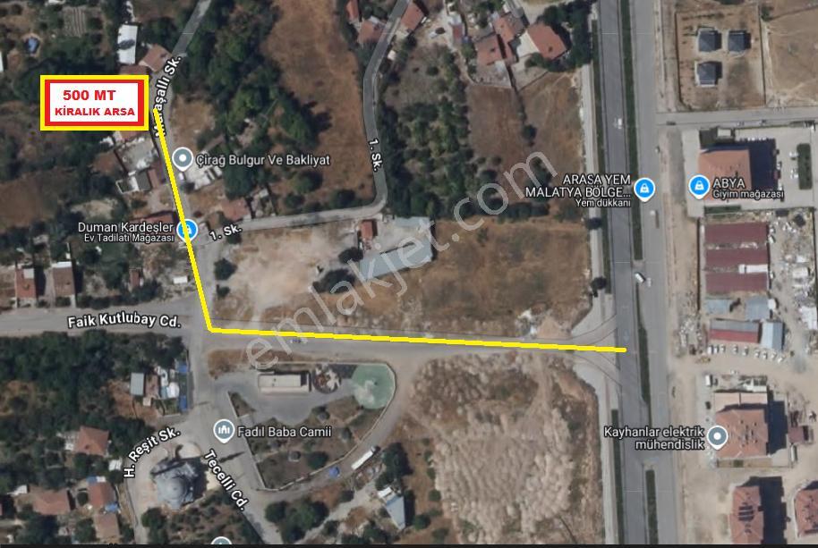 Kaynarca Bağlantı Yolunda 500 Metre Kiralık Arsa Harika Konumda