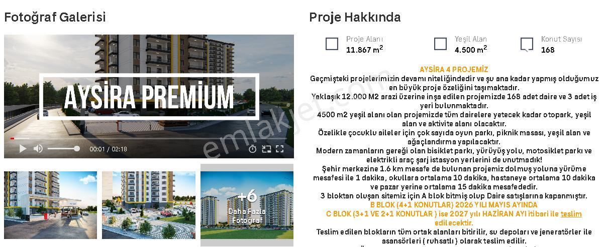 Tunçbey'den Aysira 4 Sitesi Fırsat Dare 4+1 Bürüt 179 M2 - Görsel 39