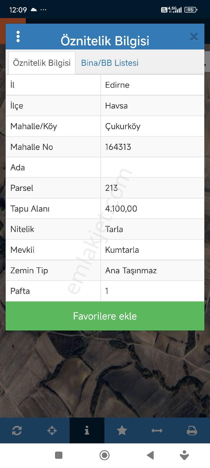 Kân Arsa Ofisinden Kaçırılmayacak Fırsat Edirne Havsa Çukurköy'de 50 Dönüm Armut Bahçesi - Görsel 2