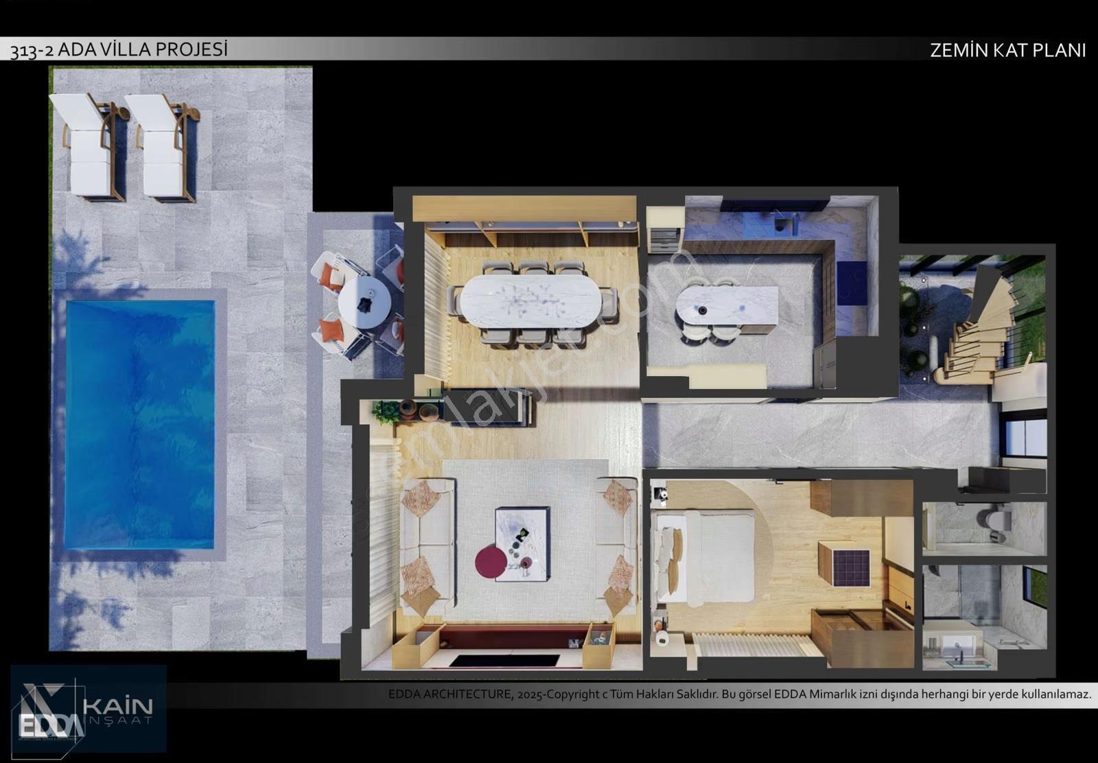 Sakura 2 - Projesi 4+1 224m2 Balkonlu Satılık Villa - Görsel 7