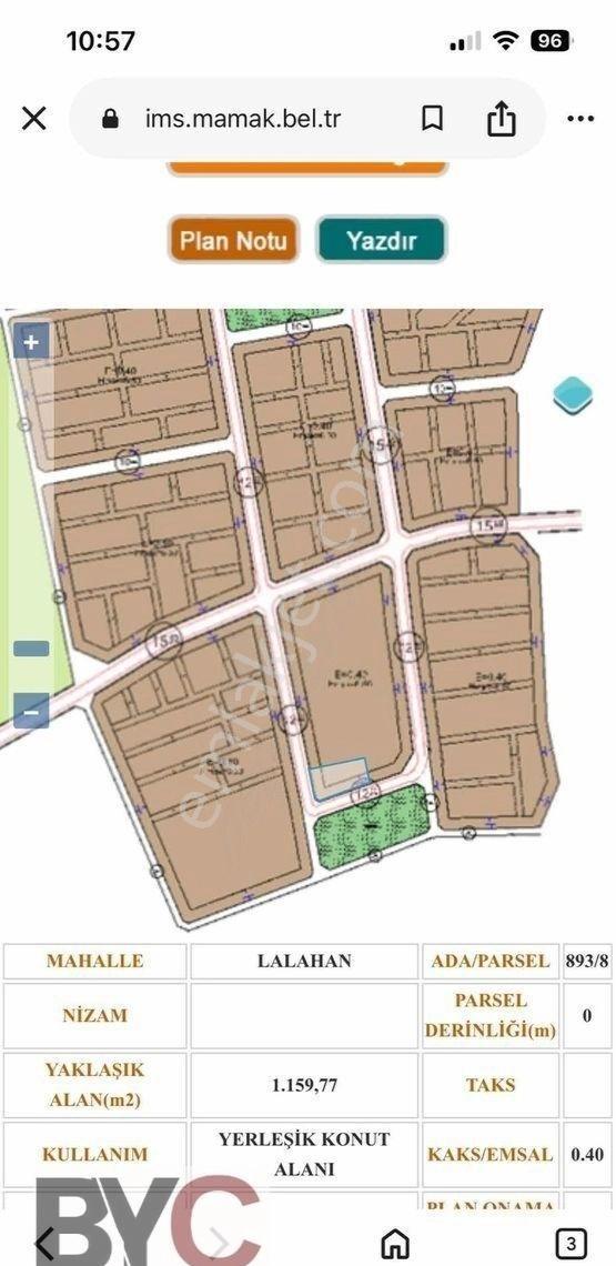 Lalahan Karşıyaka Mah Sinde Köşe Parsel 580 M2 İmarlı Arsa - Görsel 3