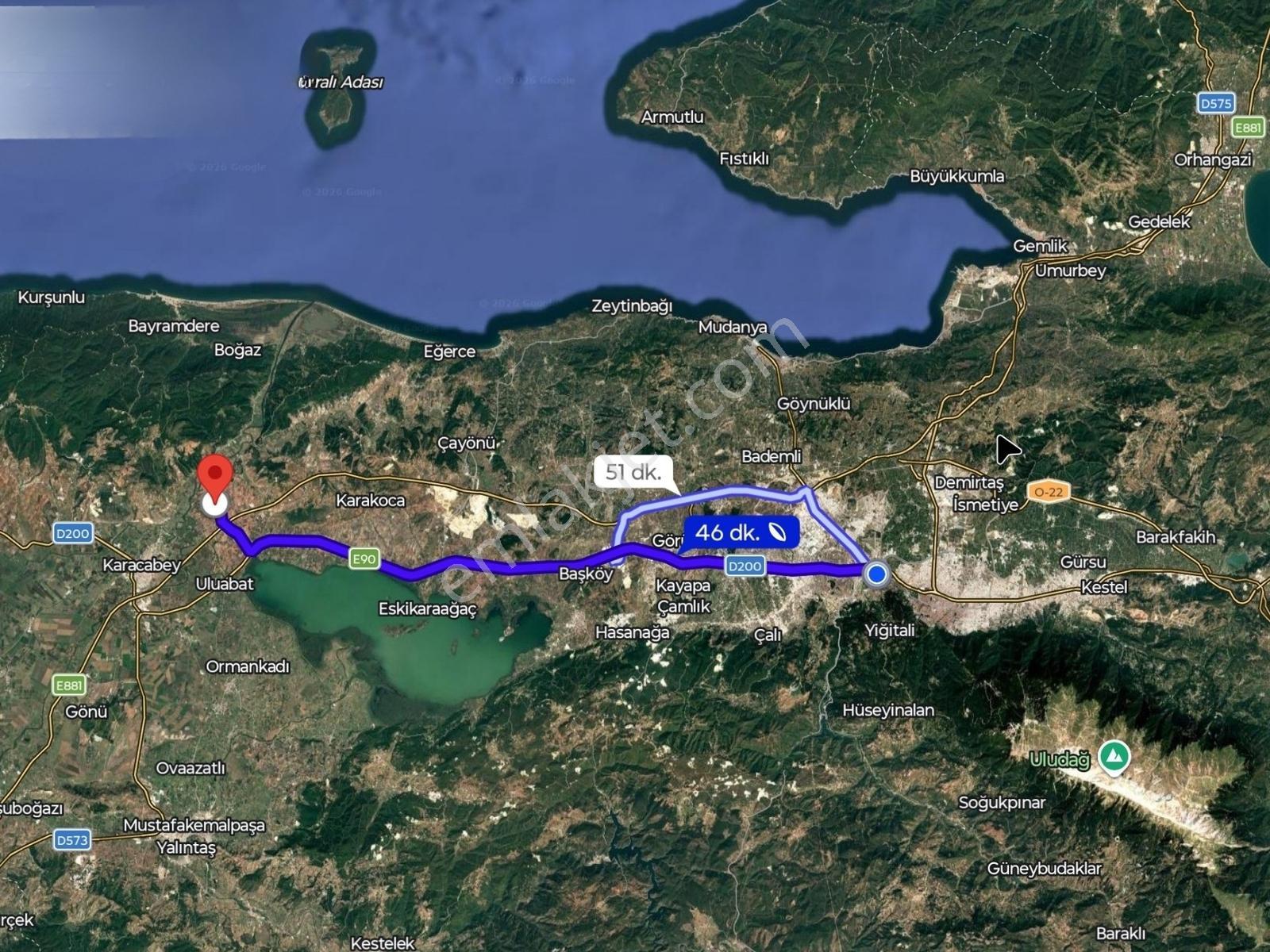 Karacabey Harmanlı'da 2150 M² Tek Tapu Acil Fırsat Arazi ! - Görsel 3