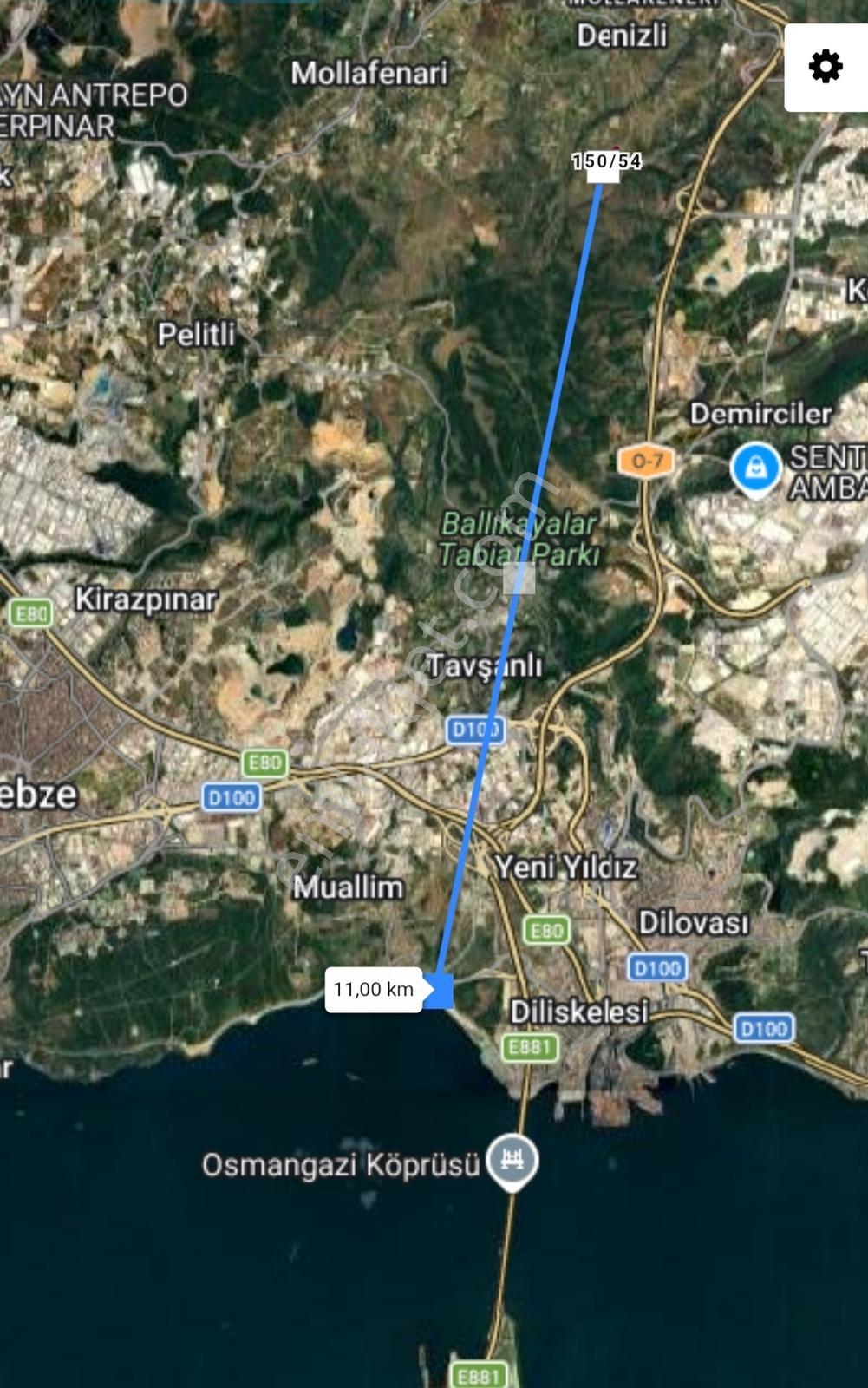 Gebze Denizli Köyünde Çit İle Çevrili 11.224 M2 Satılık Tarla - Görsel 3
