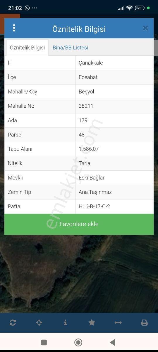 Beşyol Köyün'de 1,586m² Tarla - Görsel 3