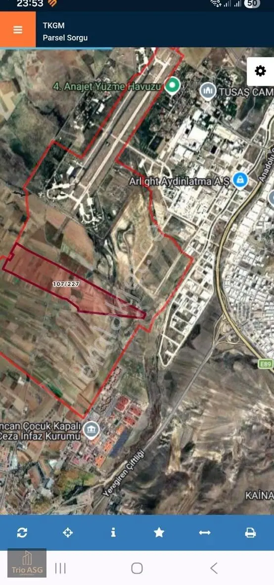 Sincan İlyakut'ta Hab'a Yakın 22.273 M² Tarla Yatırım Fırsatı