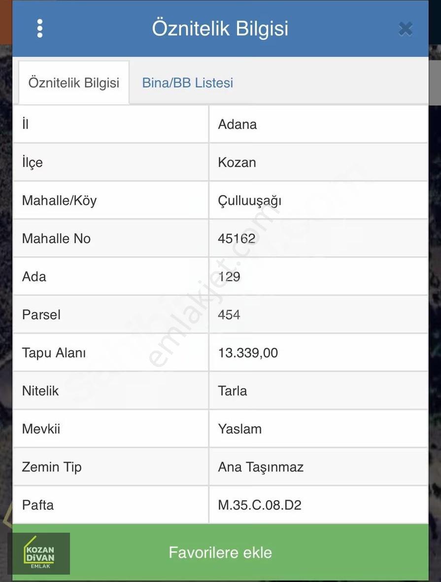 Kozan Divan Emlak'tan Çulluuşağı'nda 1.650 M2 Tarla - Görsel 10