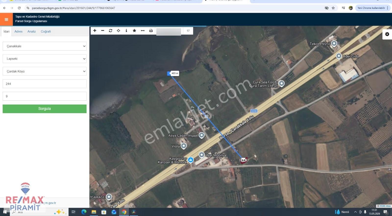 Denize 400 Metre, Ana Yola 100 Metre Villa İmarlı Fırsat Arsa! - Görsel 5