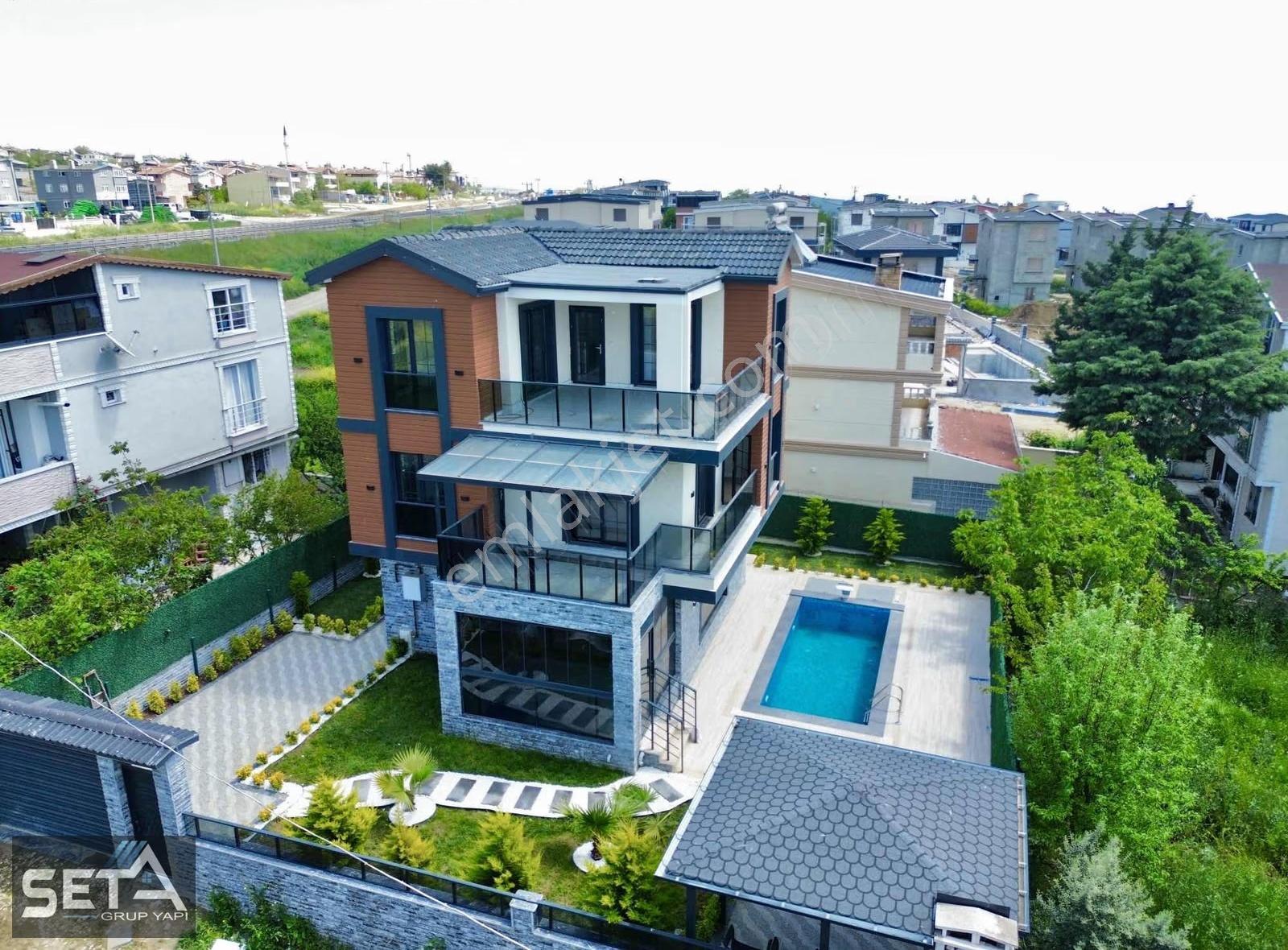 ▃▅▇seta Grup▇▅▃denize 200m 5+1 Çardaklı Havuzlu Lüks Villa ..! - Görsel 16