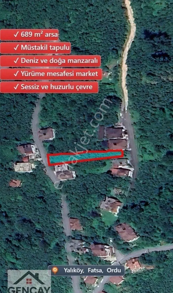 Fatsa Yalıköy'de Deniz Ve Doğa Manzaralı Satılık Arsa - Görsel 3