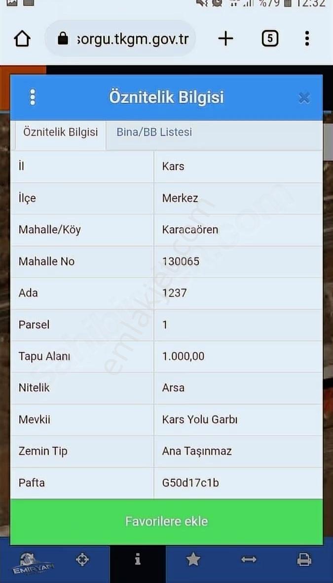 Emir Emlak'tan Kurumsala Satılık 1000 M2 Köşe Başı Arsa - Görsel 6