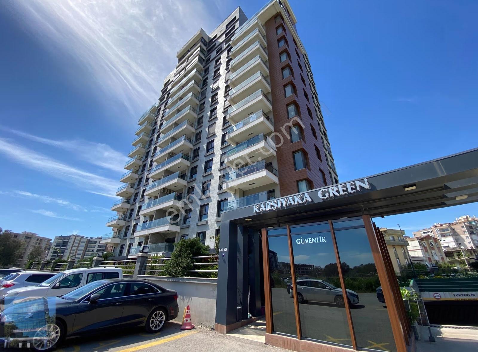 Karşıyaka Green Sitesinde 3+1 E. Banyolu 3 Cepheli Satılık Daire