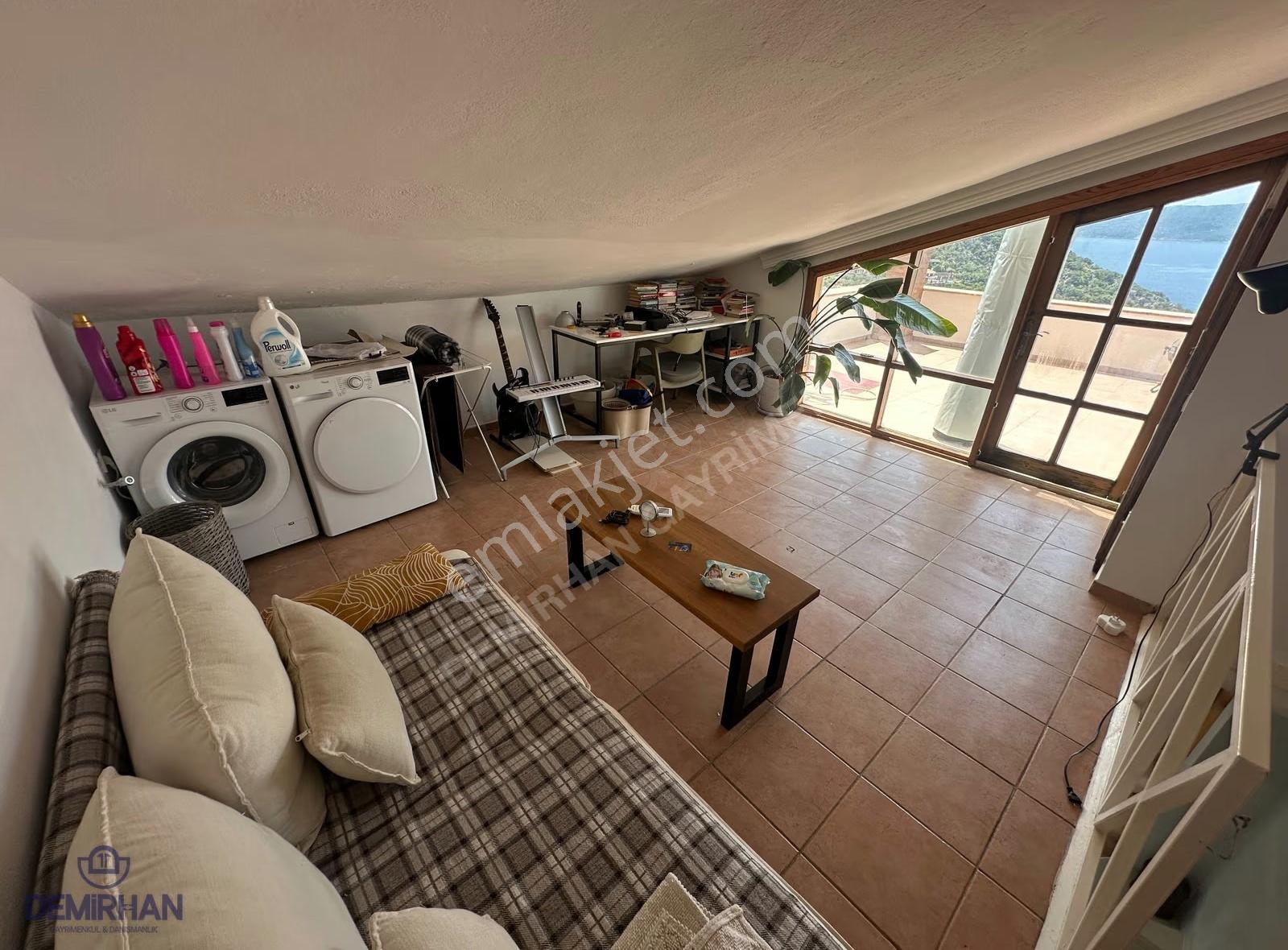 Kalkan Kışla Mevkiinde Manzaralı Daire - Görsel 7