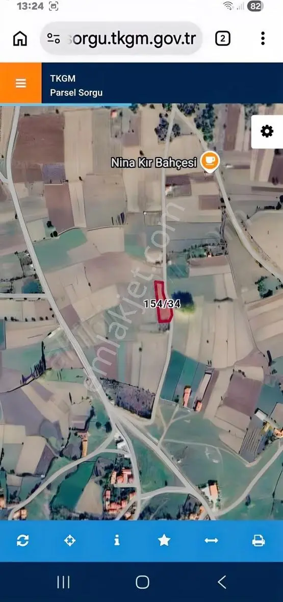 Odak^tan Tavşanlı Ovacık'ta Yol Kenarı, Sulu, Yatırımlık Tarla