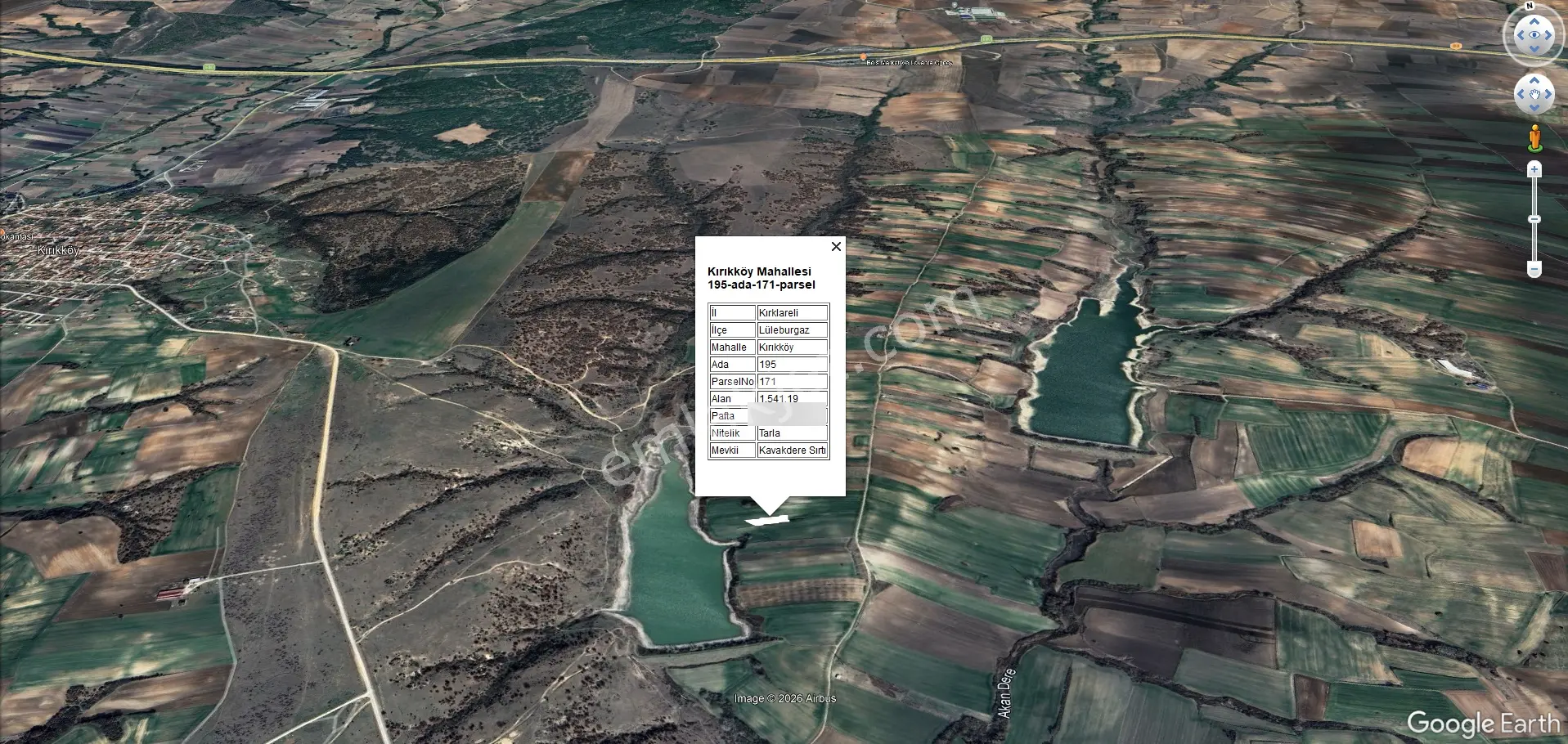 Kırıkköyde Baraj Manzaralı Satılık 1541 M2 Arsa - Görsel 2