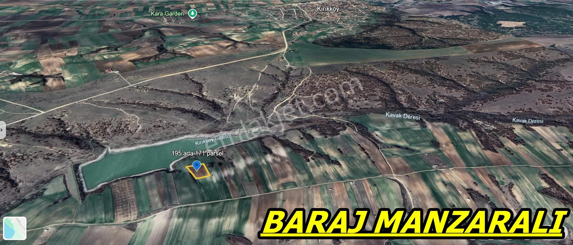 Kırıkköyde Baraj Manzaralı Satılık 1541 M2 Arsa - Görsel 5