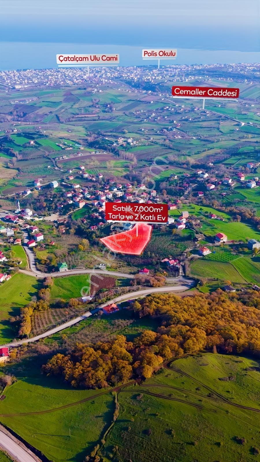 Truva'dan Atakum-taflan'da İmar Kapsamında 7000m2 Evi Hazır Arsa