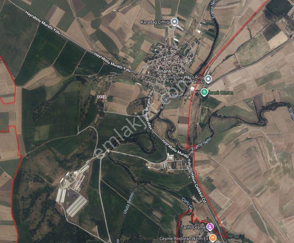 Tekirdağ Muratlı İnanlı Köyünde 700 M2 Alana Sahip Niteliği Bağ Olan Yer Satılıktır. - Görsel 3