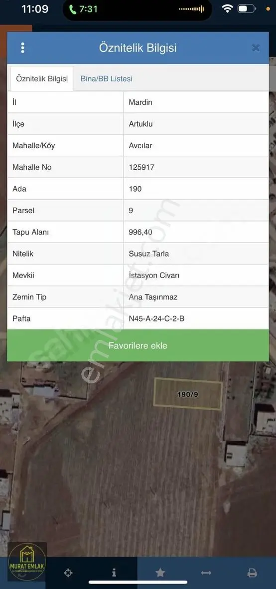 Murat Emlaktan İstasyon Sanayi Sitesi Karşısı Tarla Satılık - Görsel 4