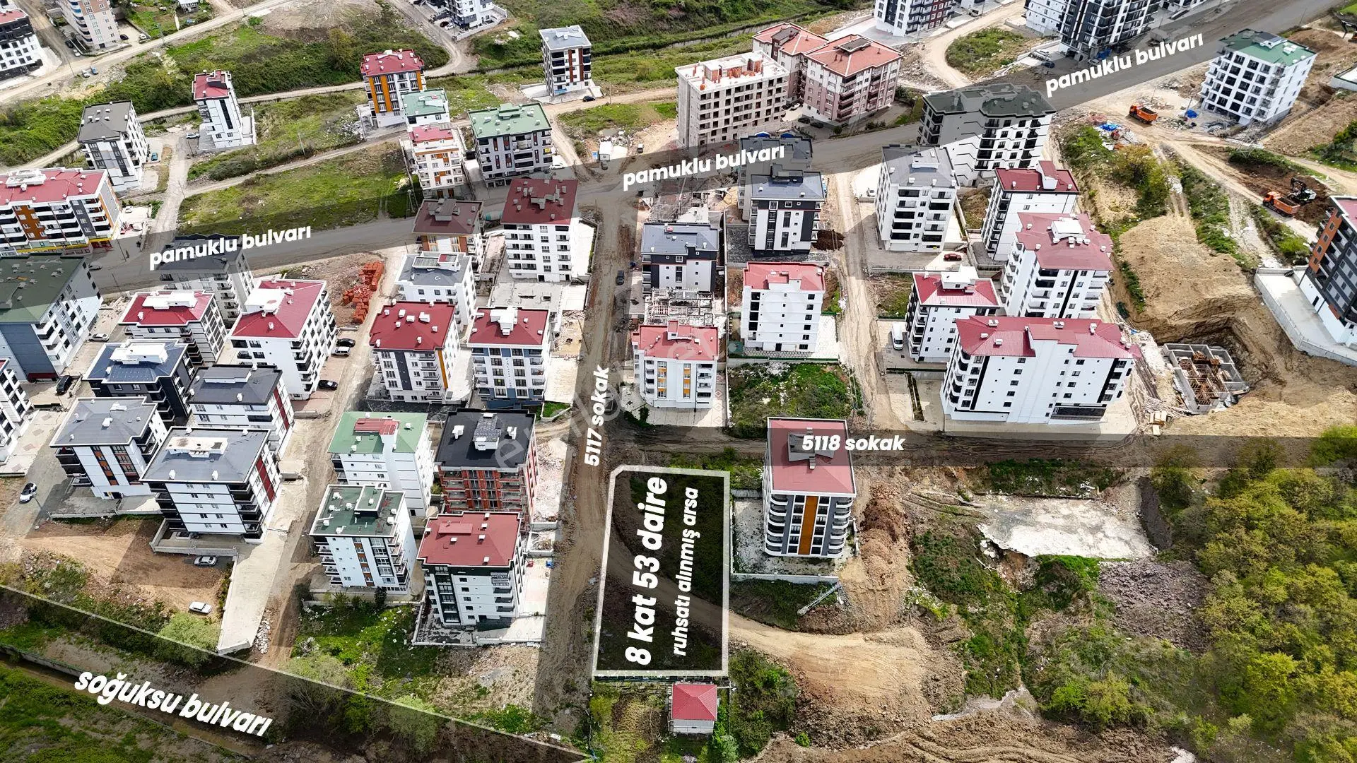53 Adet 1+1 Yapı Ruhsatı Alınmış İnşaat Bölgesinde Arsa - Görsel 3
