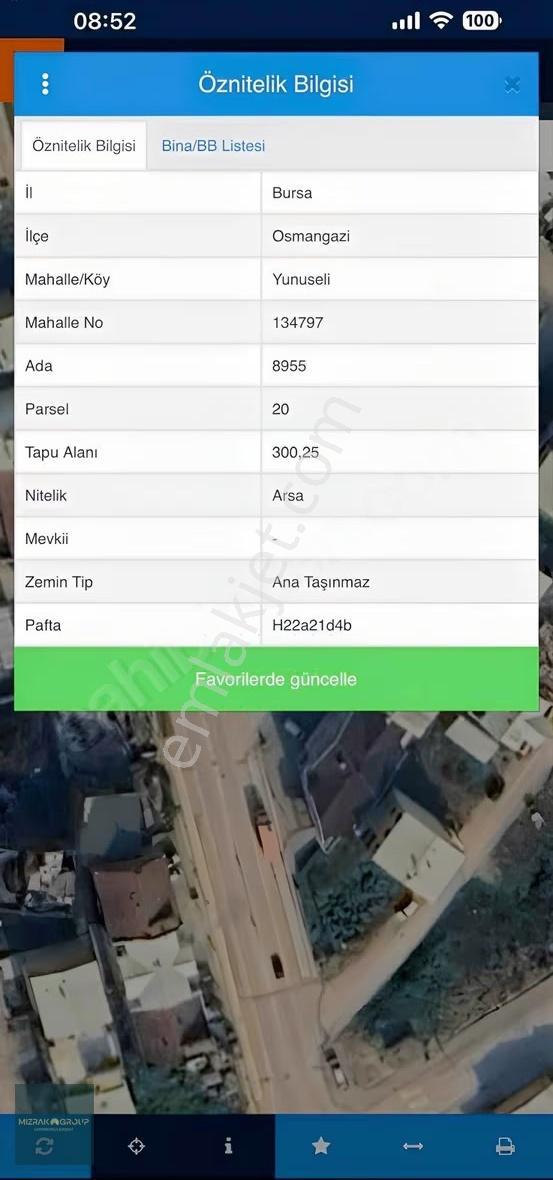 Kamelya Caddesi'ne Cephe 300 M2 Köşebaşı Arsa Bursa Manzaralı - Görsel 2