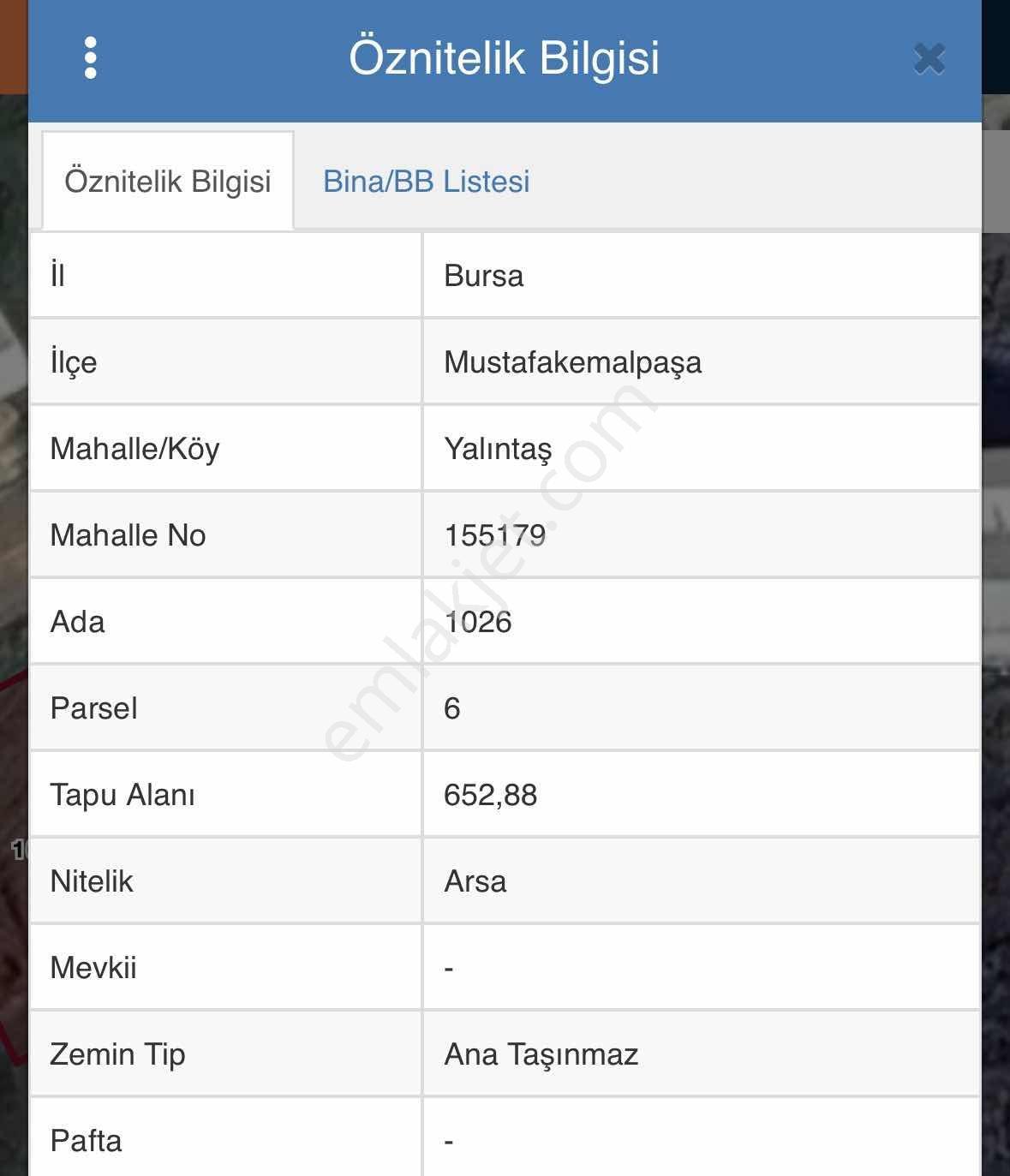 Bursadabul'dan Yalıntaş Mah. Sanayi İmarlı Köşe Arsa 652m2 - Görsel 3