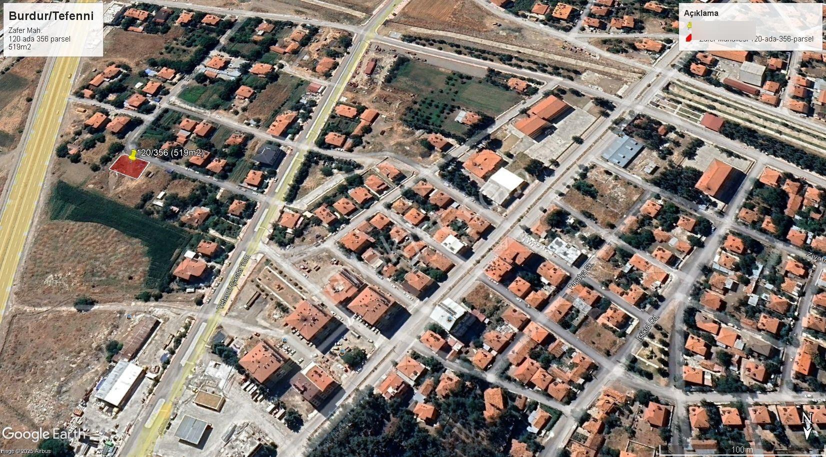 Tefenni Merkez/zafer Mh. Antalya Yolu Yakını 518m2 İmarlı Arsa - Görsel 4