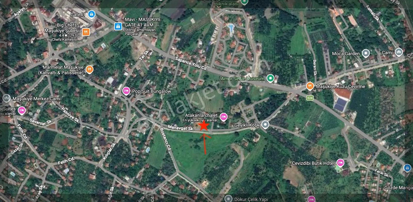 Kocaeli Kartepe Maşukiye 2.326 M2 Konut İmarlı Arsa