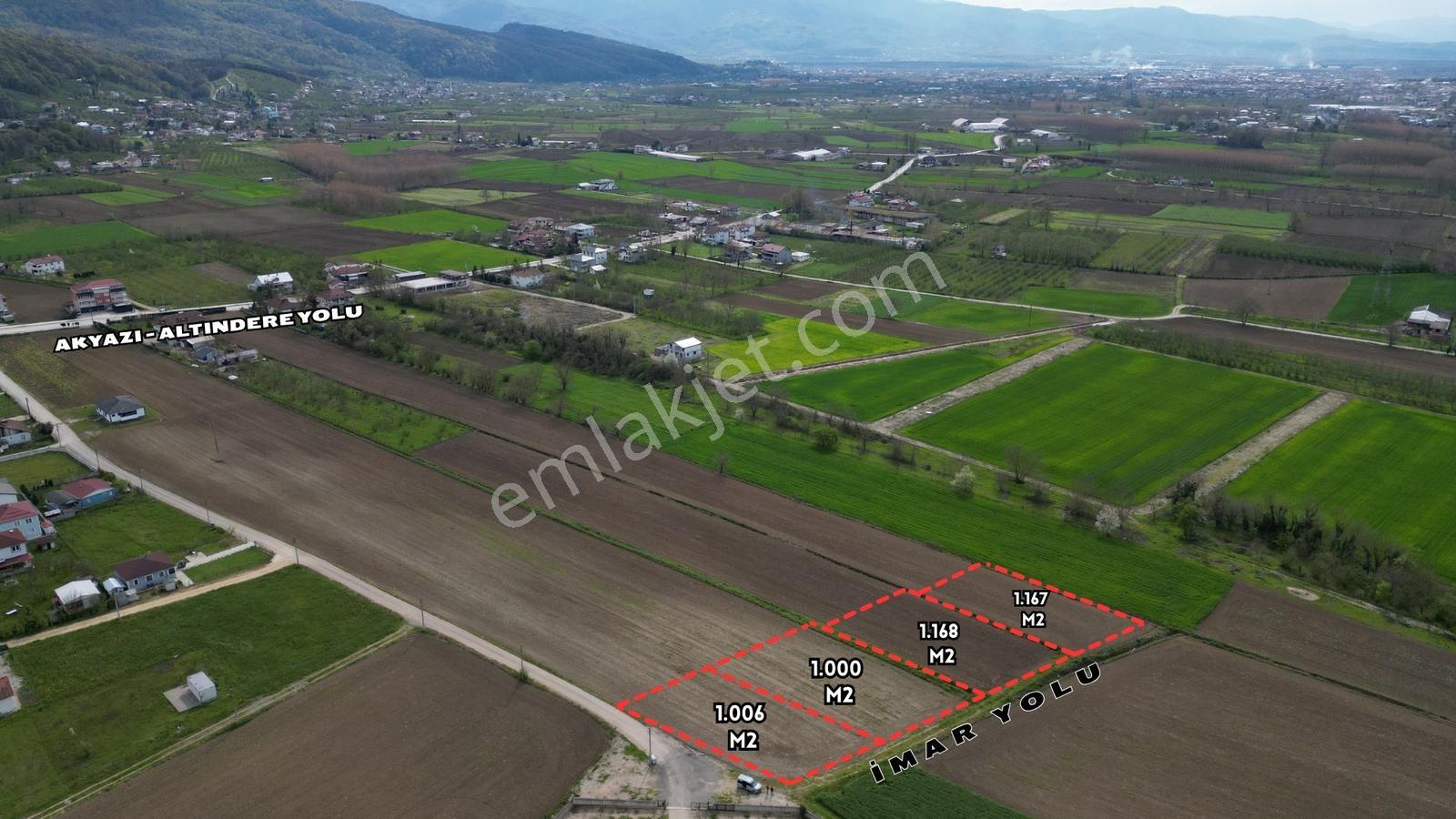 1.006 M2 İmarlı Arsa Köşe Parsel Gündoğan / Altındere'de Satılık - Görsel 3