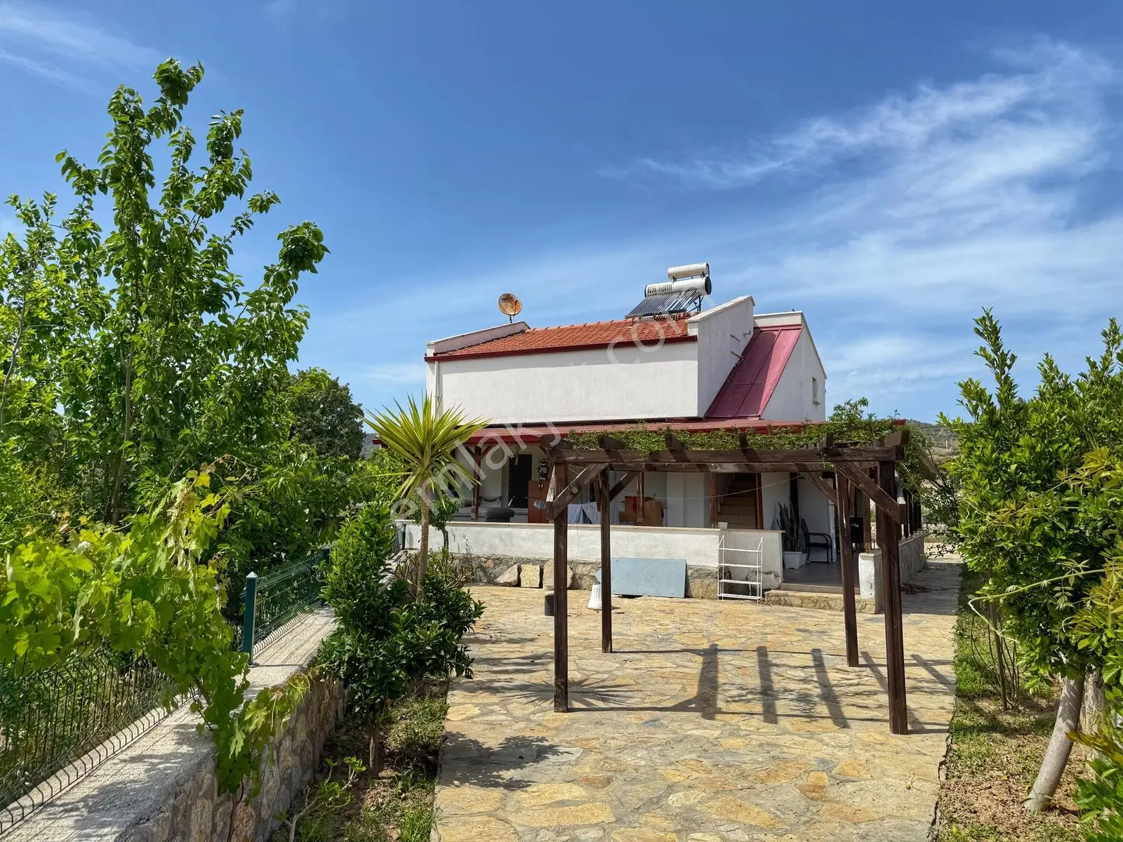 Datça Kızlan | Satılık 750m2 Arsa İçinde Meyve Bahçeli 3+2 Villa - Görsel 3