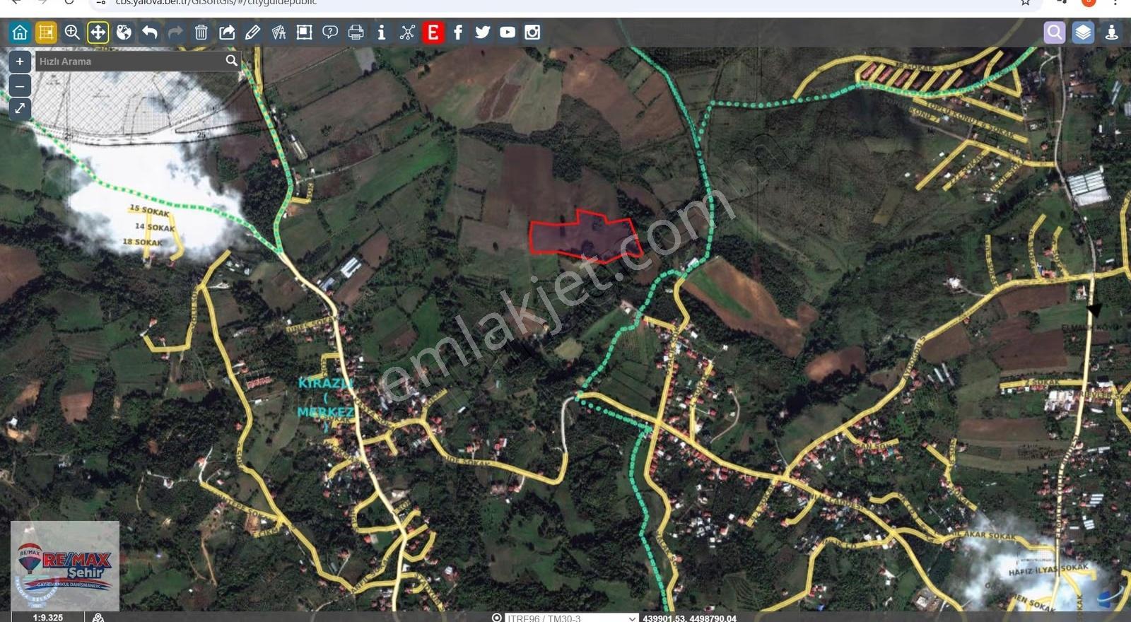 Yalova Merkez Kirazlı Da 6.746m2 Satılık Tarla Hissesi - Görsel 9
