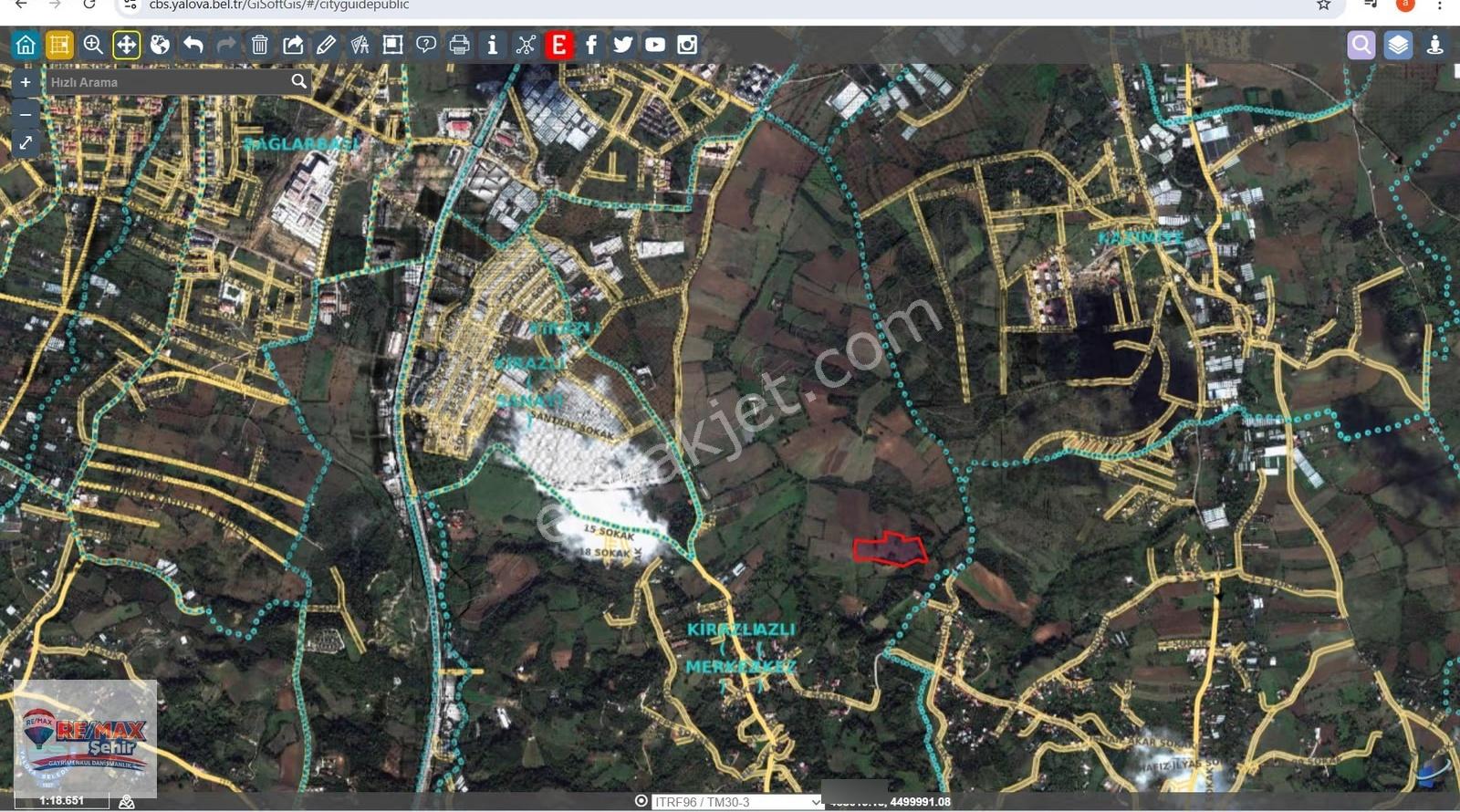 Yalova Merkez Kirazlı Da 6.746m2 Satılık Tarla Hissesi - Görsel 27