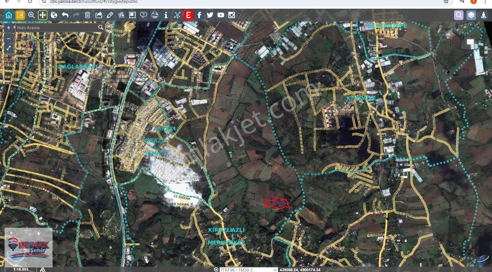 Yalova Merkez Kirazlı Da 6.746m2 Satılık Tarla Hissesi - Görsel 14