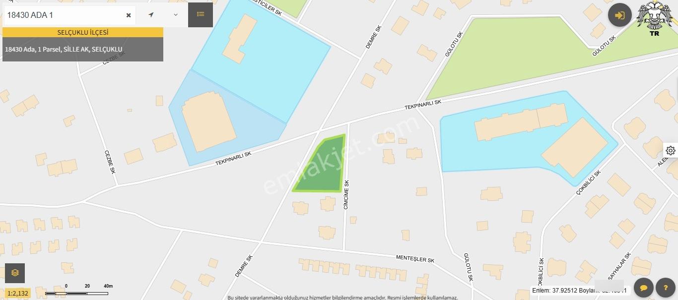 Sille Ak Mh. 1650 M2 Müstakil Villalık Arsa - Emsalsiz Nitelikte - Görsel 7