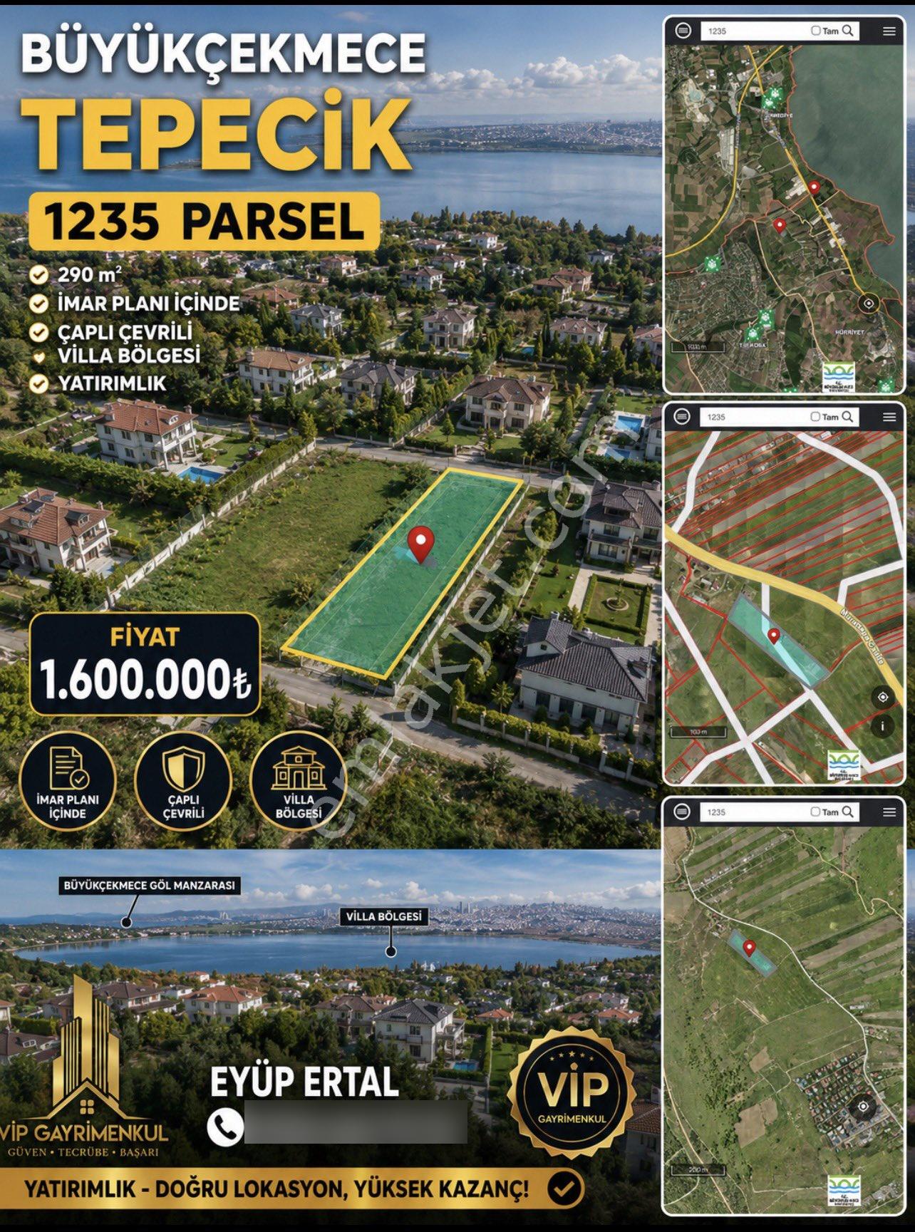 Büyükçekmece Tepecik 290 M2 İmar Planı İçinde Yatırımlık Fiyat 1600.000₺