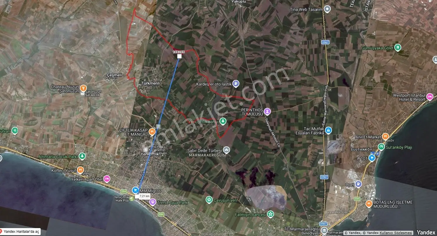 Marmara Ereğlisi Türkmenli Fırsat Satılık Tarla - Görsel 4