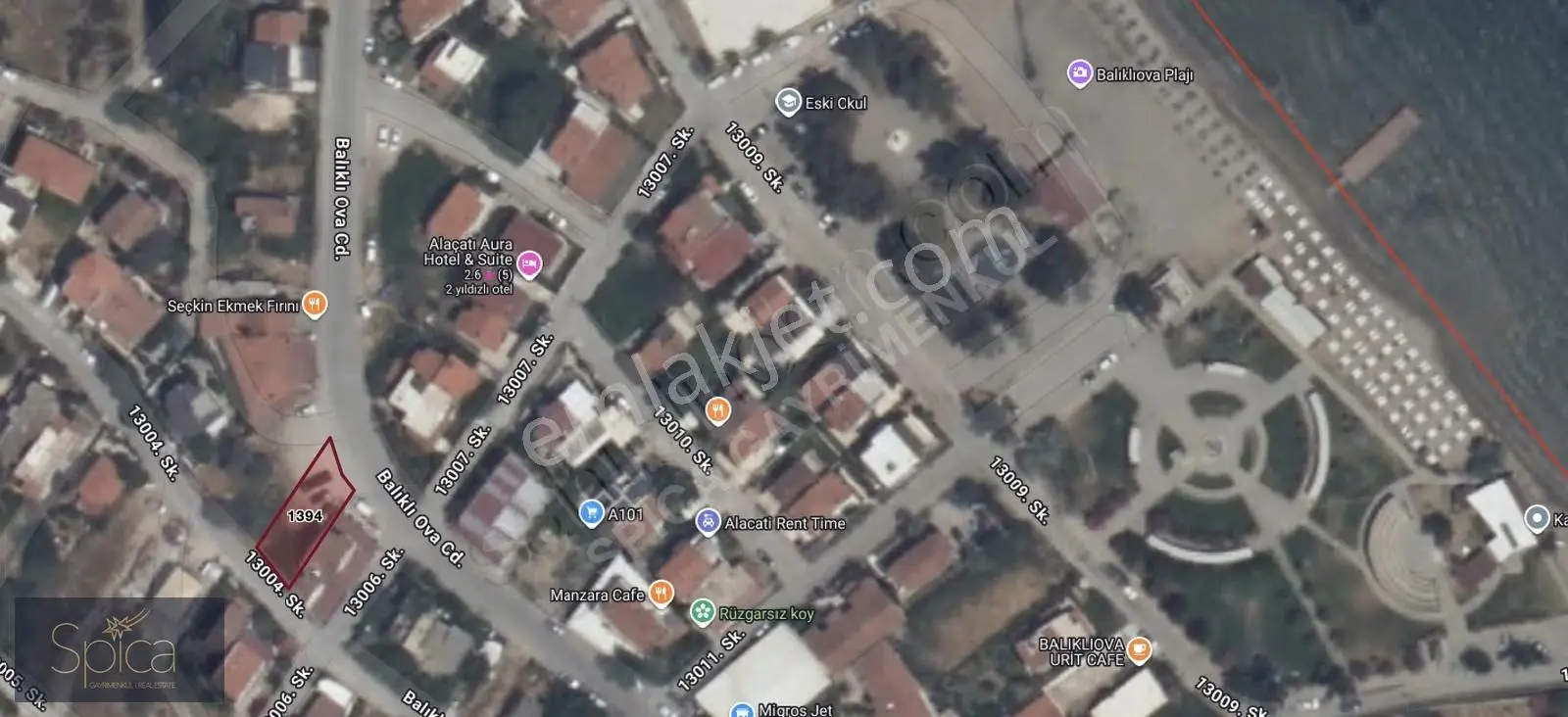 Urla Balıklıova Satılık İmarlı Arsa