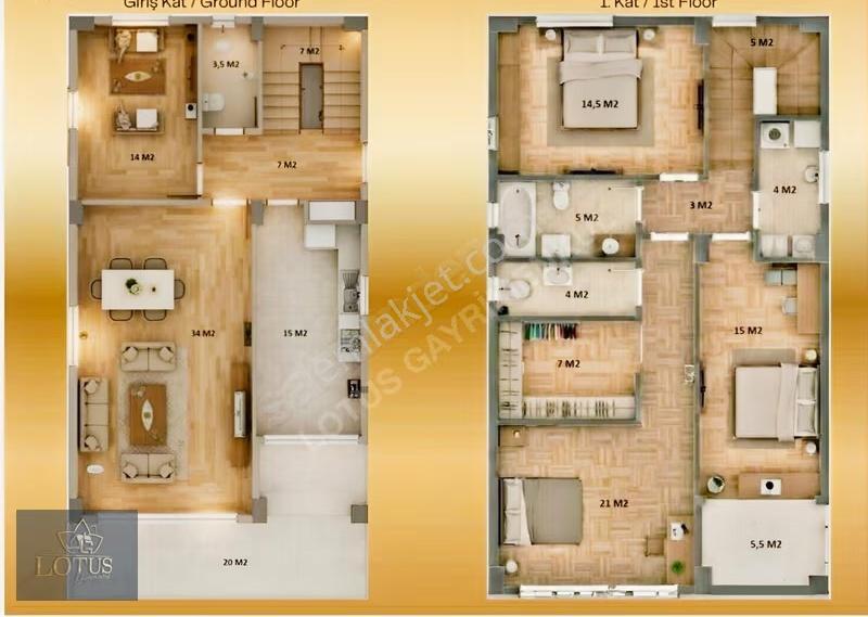 İzmit Merkezde Havuzlu Doğa Manzaralı 200m2 Bahçeli Lüks Villa - Görsel 5