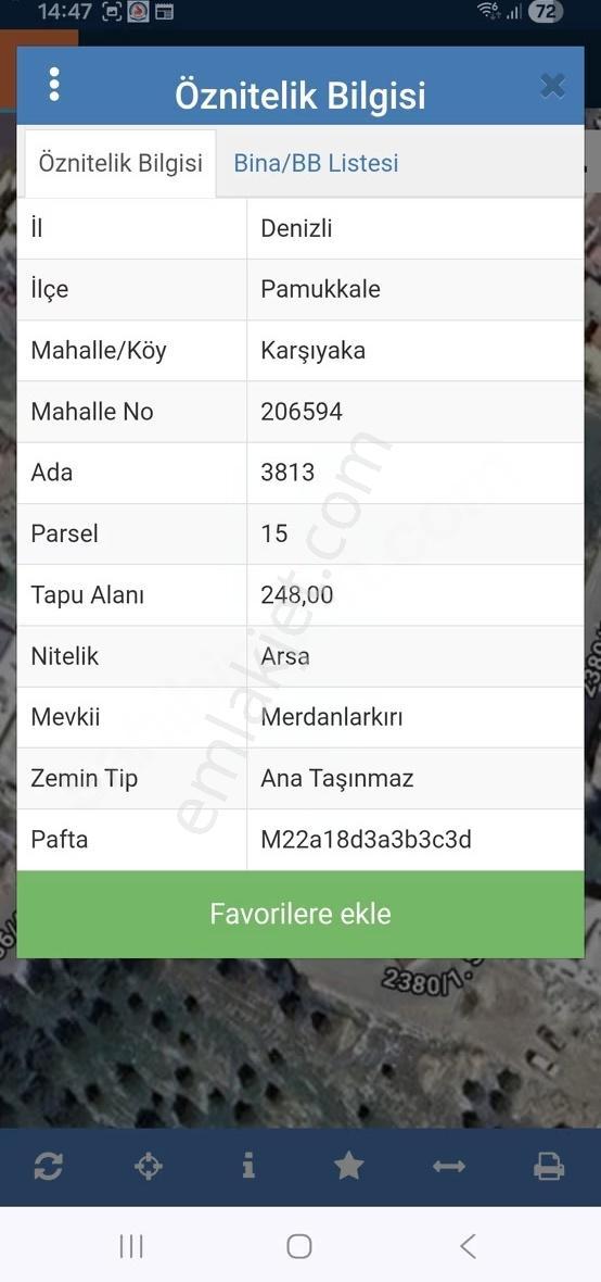 Pamukkale Karşıyaka Mahallesinde Park Cepheli Satılık Arsa - Görsel 5
