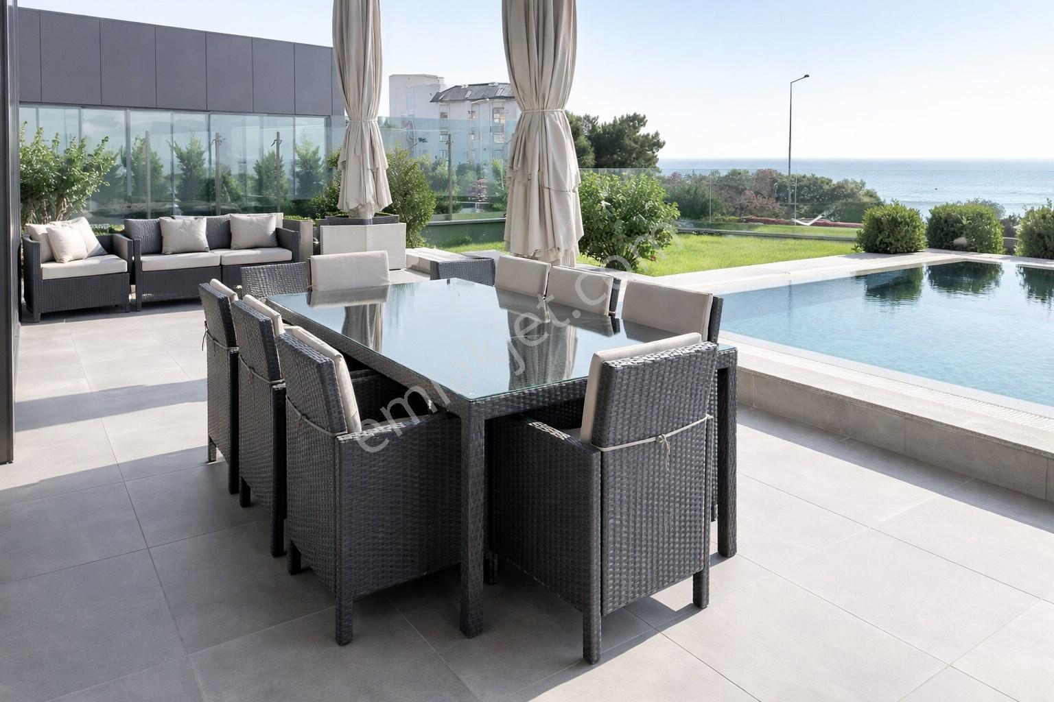 Alanya Kargıcakta Muhteşem Deniz Manzaralı Denize Sadece 50 M Ultra Lüks 6+1 Villa - Görsel 28