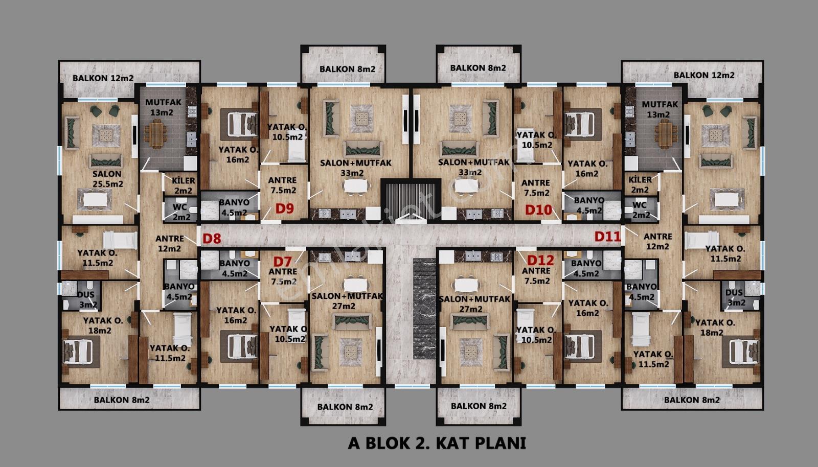 İzmit Plajyolunda Site İçinde Premium Projede 2+1 85m2 Arakat - Görsel 20