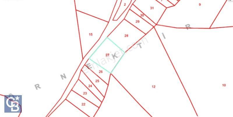 Bozköy İçerisinde Yola Cepheli 8 Hisseli 1948 M2 Satılık Bahçe - Görsel 3