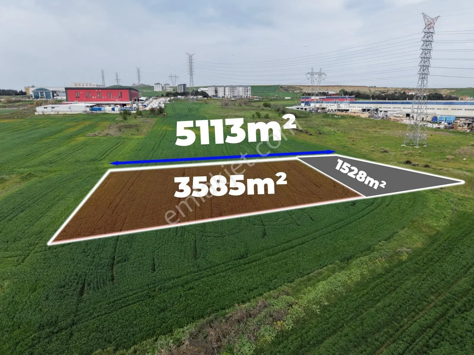 Remax'tan Silivri Alipaşa Sanayide Net 3585m2 Sanayi İmarlı Arsa