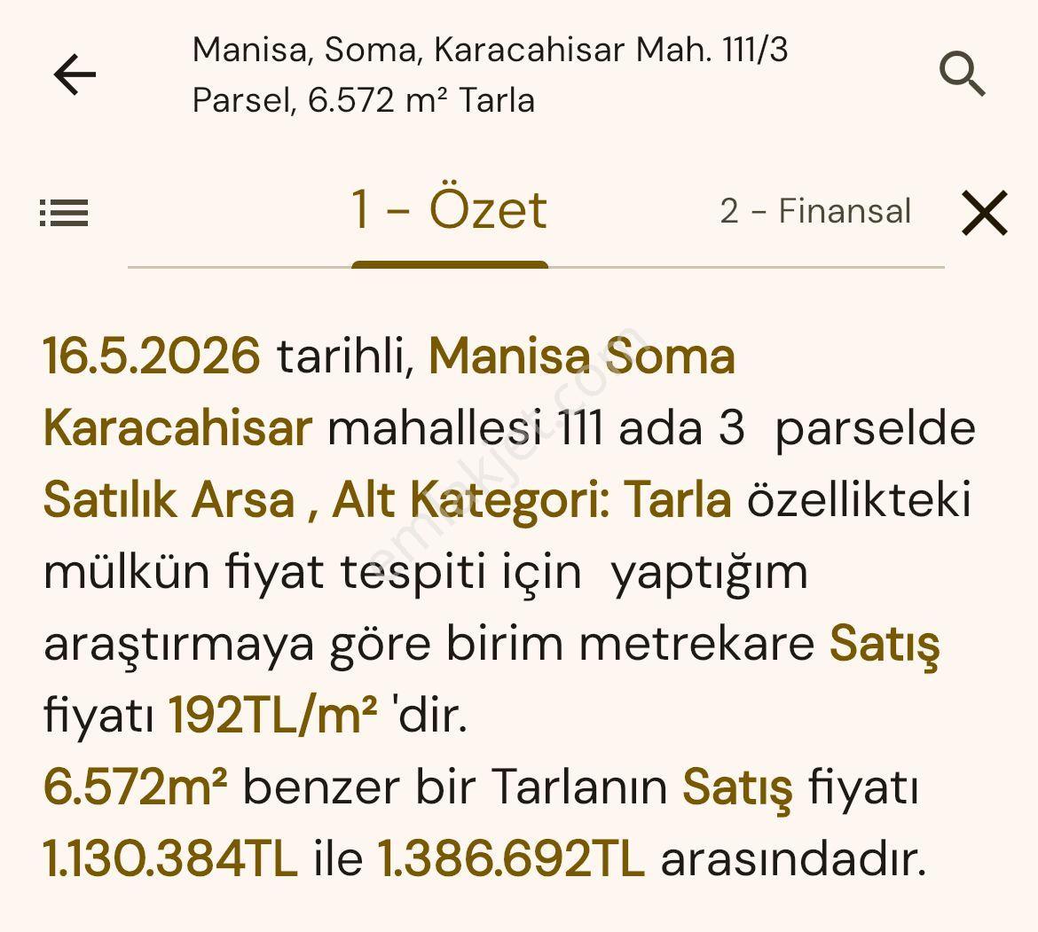 Soma Karacahisar 6572 M2 Ana Yola Ve Köye Yakın Satılık Tarla - Görsel 11