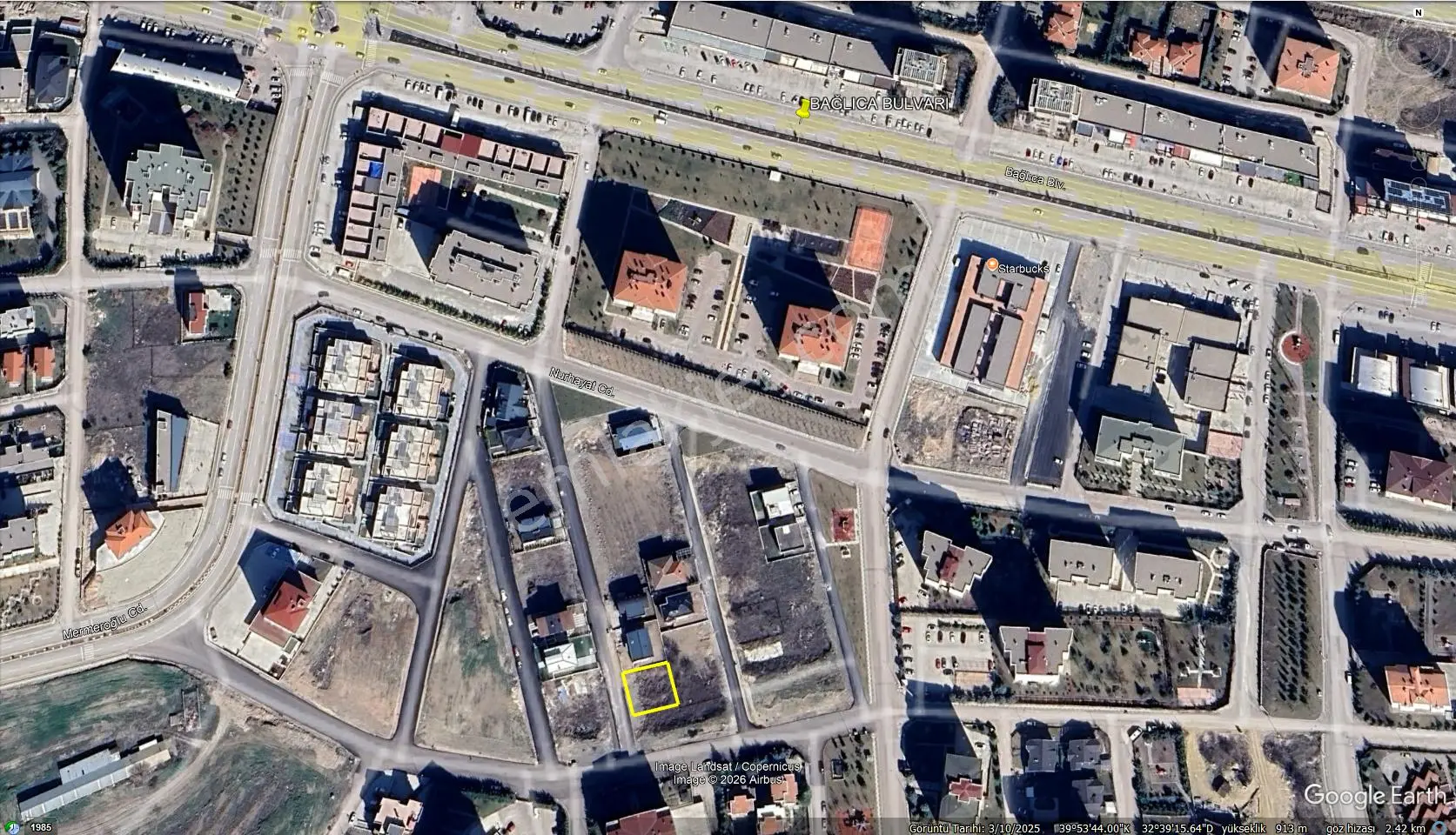 Bağlıca Merkezde Altyapısı Hazır Satılık Villa Arsası 0,50 Emsal - Görsel 3